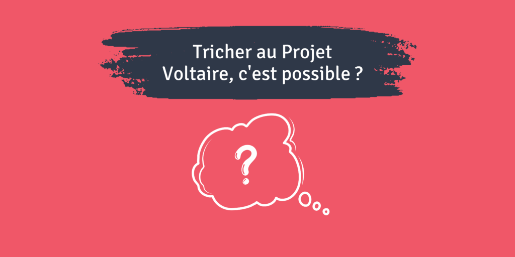 tricher projet voltaire orthographe