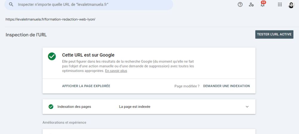 indexation page google